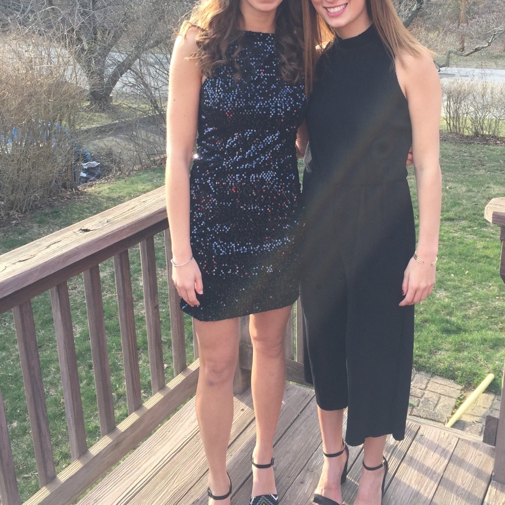 Express sequin mini dress